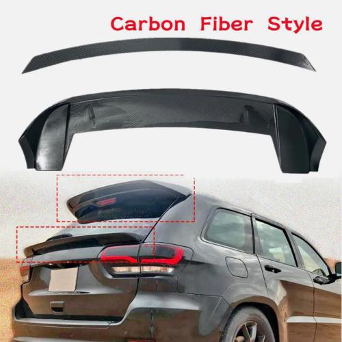 FOR 2014-2020 JEEP GRAND CHEROKEE REAR ROOF SPOILER and TAIL GATE MID WING R STYLE