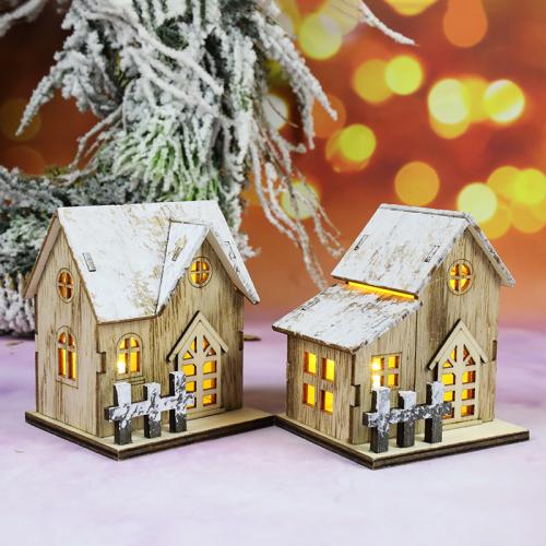 Wood Christmas Decoration lighting PC