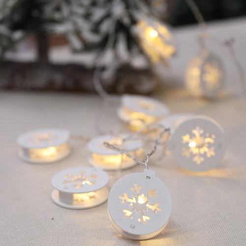 Hout Kerstlicht verschillende kleur en patroon naar keuze Witte stuk