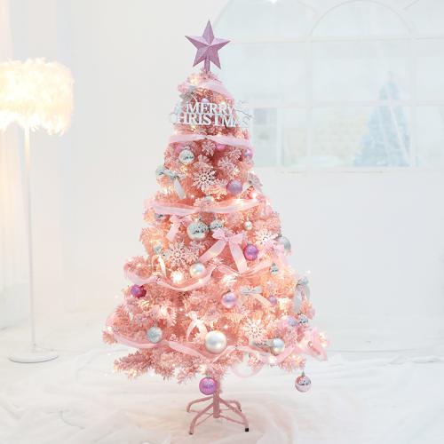 Iron & PVC Christmas Tree  pink PC