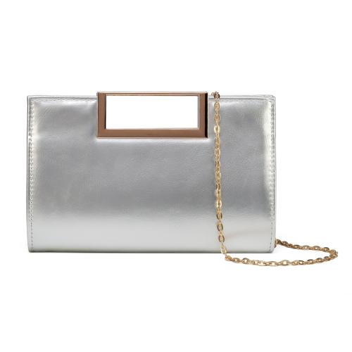 PU Leather Easy Matching Clutch Bag with chain PC