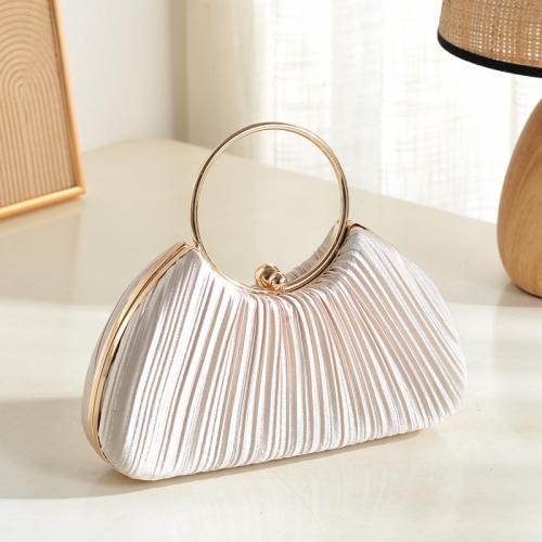 Satin hard-surface & Easy Matching & Evening Party Handbag Solid PC