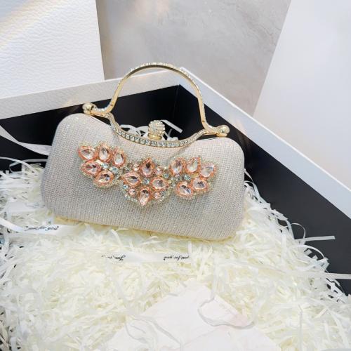 Polyester Easy Matching & Evening Party Handbag with rhinestone Solid PC