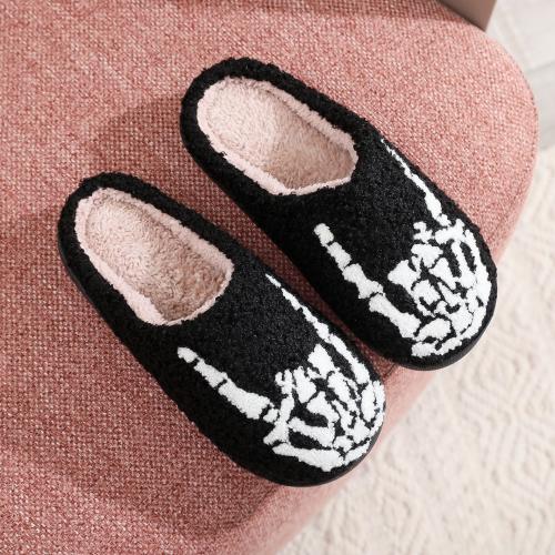 Thermo Plastic Rubber & Plush Fluffy slippers hardwearing & anti-skidding & thermal Pair