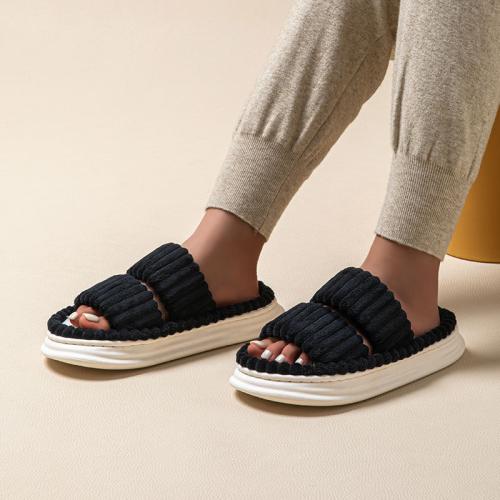 Pluche & Pvc Katoenen slippers meer kleuren naar keuze Paar