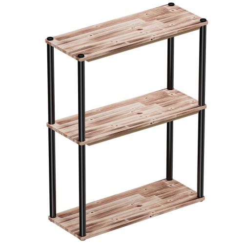 Solid Wood & Iron Storage Rack for storage & durable PC