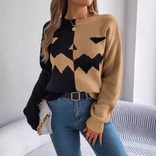 Acrylic Women Sweater Halloween Design & contrast color PC