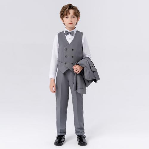 Polyester Slim Boy Leisure Suit Set