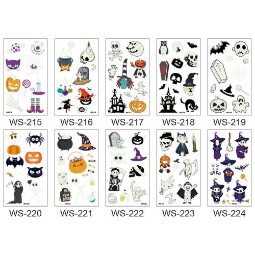 Plant ink DIY Tattoo stickers Halloween Design & luminated mixed pattern PC