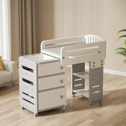 Polypropylene-PP & Oxford Multifunction Baby Care Table gray PC