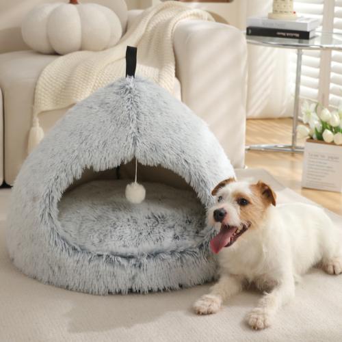 Plush & Sponge Soft Pet Bed & thermal Solid PC