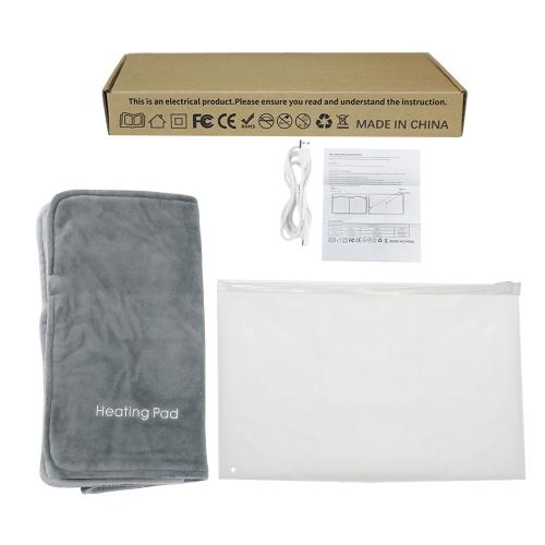 Crystal Velvet Electric Heating Blanket portable & thermal Solid gray PC