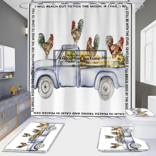 Polyester Shower Curtain for home decoration   PC