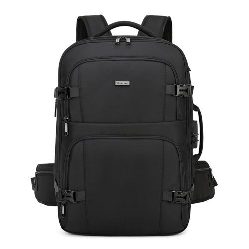 Oxford Backpack large capacity & hardwearing & waterproof Solid black PC