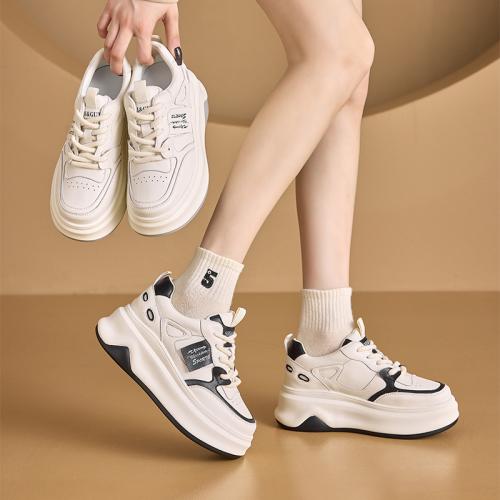 Polyurethane & Leather Women Casual Shoes & anti-skidding & breathable Solid Pair