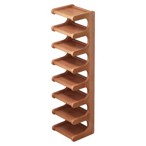 Moso Bamboo Organisateur de rack de chaussures Solide pièce