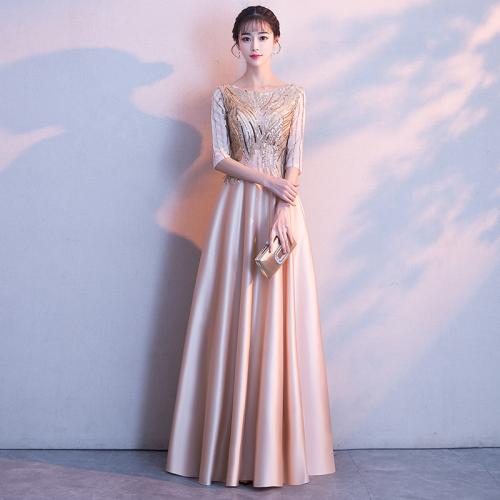 Polyester Waist-controlled Long Evening Dress PC