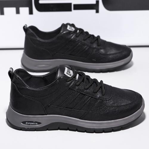 Plastic Cement & Synthetic Leather Men Casual Shoes hardwearing & breathable Solid Pair