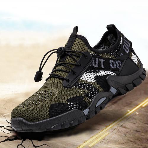 Flying Woven & Rubber Quick Dry Men Sport Shoes hardwearing & breathable camouflage Pair