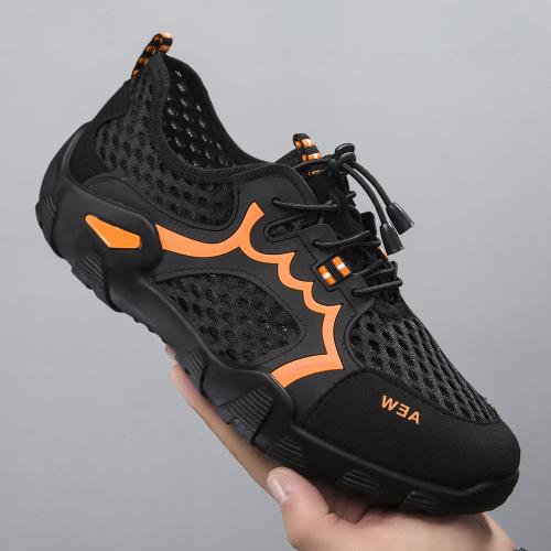 Mesh Fabric & PVC Quick Dry Men Sport Shoes hardwearing & breathable Pair