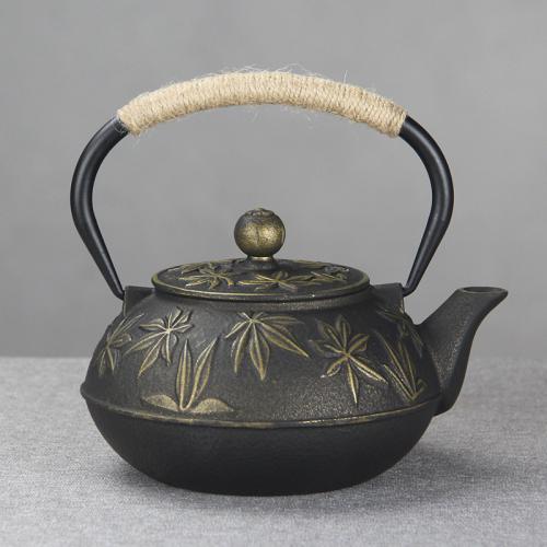 Cast Iron Teapot leaf pattern PC