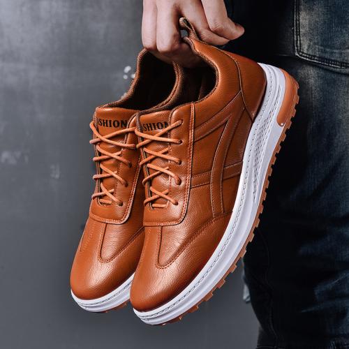 Beef Tendon & PU Leather Men Casual Shoes & thermal Pair