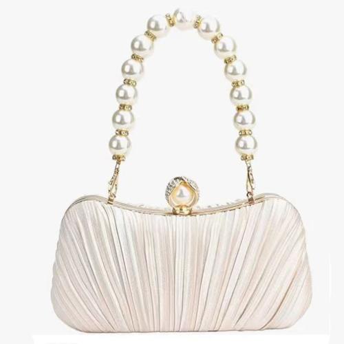 Polyester Clutch Tas Plastic Parel meer kleuren naar keuze stuk