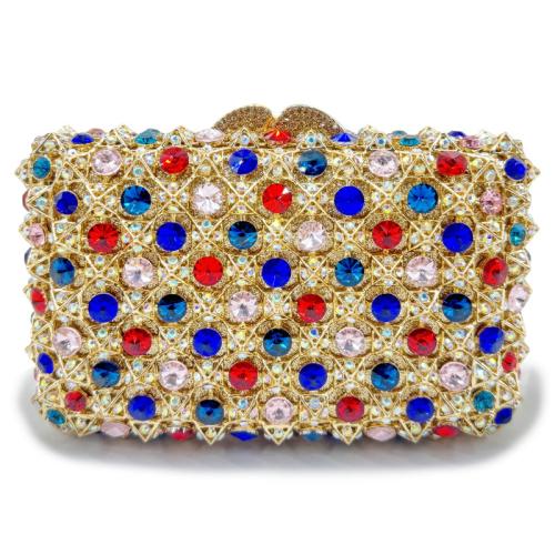 PU Leder & Strass Clutch Bag, mehr Farben zur Auswahl,  Stück