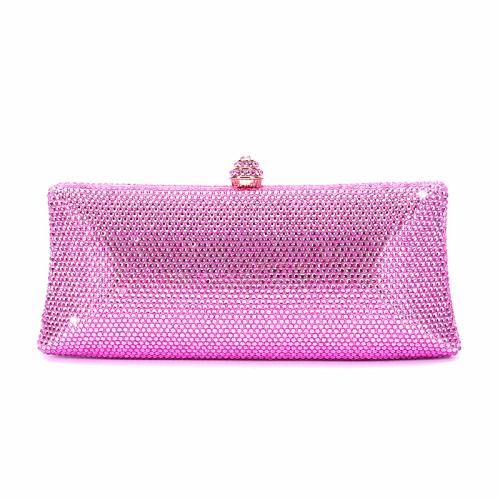 PU-leer & Rhinestone Clutch Tas meer kleuren naar keuze stuk