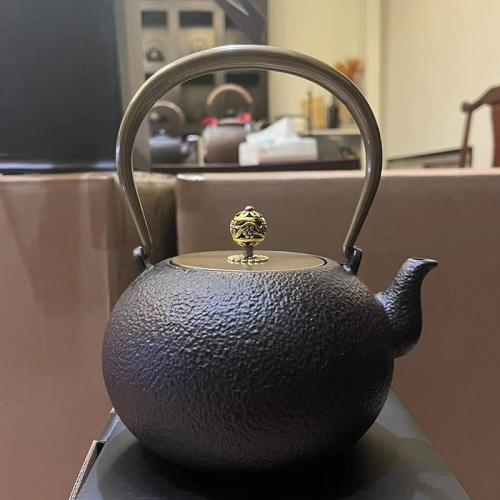 Iron Teapot durable Solid black PC