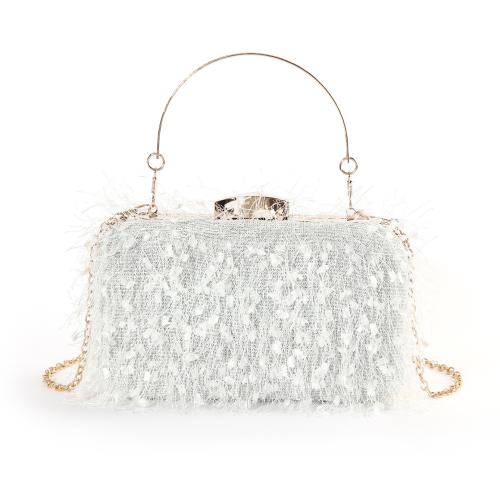 Polyester hard-surface & Easy Matching Clutch Bag with chain PC