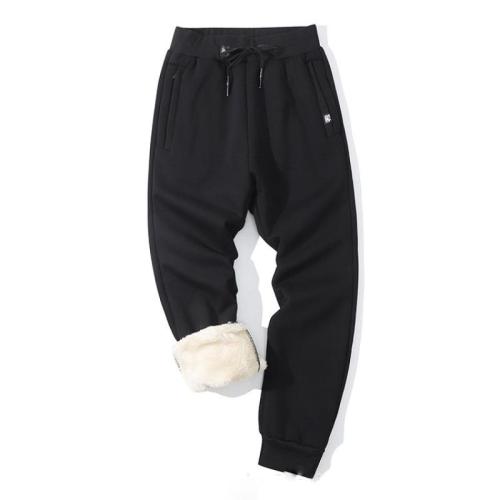 Spandex & Polyester & Cotton Men Casual Pants & thick fleece PC