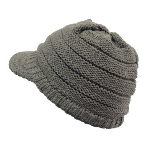 New Winter Outdoor Women's Ski Duck Tongue Wool Cap Adult Cold-proof Warm Ear Protection Knitted Hat