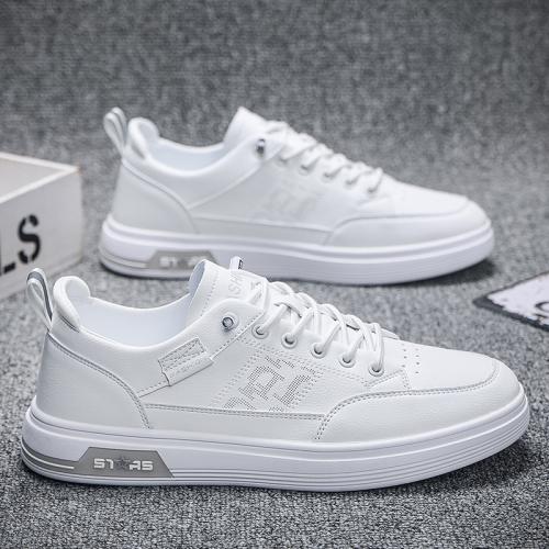 Men's Shoes 2024 New Spring Breathable White Shoes Trendy All-match Sports