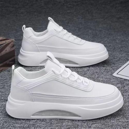 Men's shoes thick bottom versatile sports shoes casual air cushion White fashion shoes