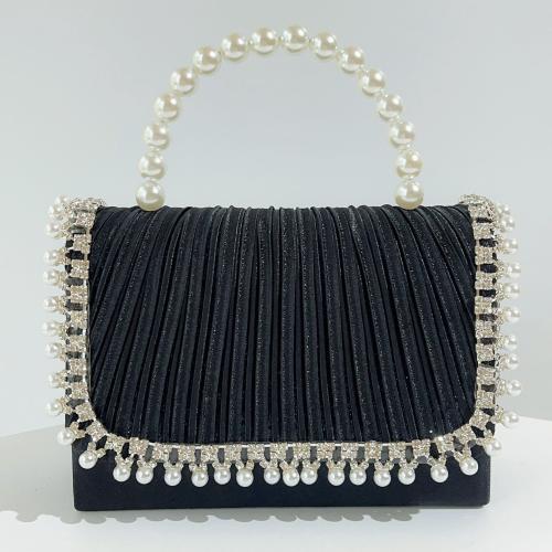 Women's High-end Texture Pearl Bag Diamond-encrusted Shoulder Bag Wedding Birthday Banquet Dinner Bag