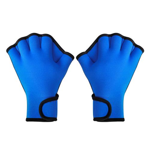 Diving material webbed swimming training duck palm paddle rubber swimming gloves