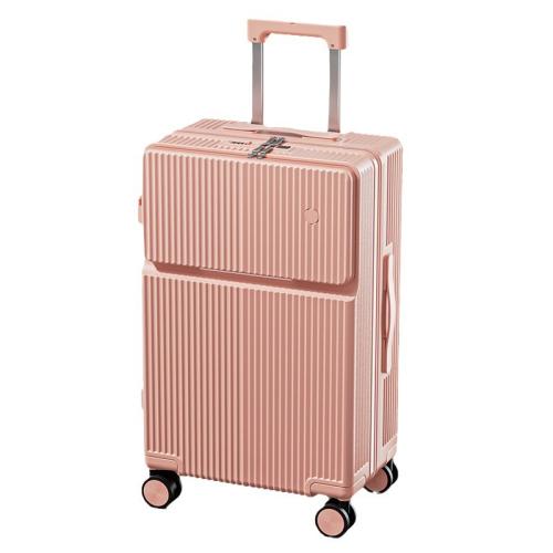 Front Half Opening Multifunctional Luggage Case Universal Wheel Trolley Case