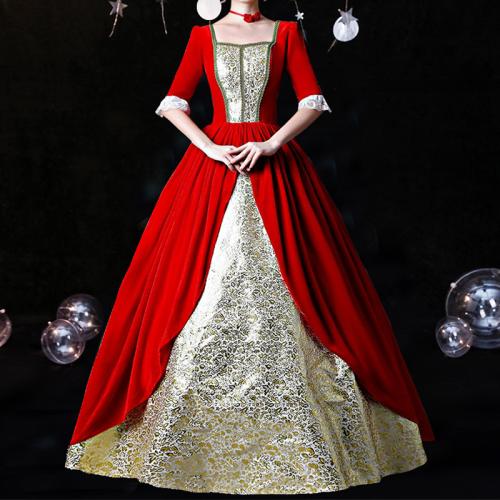 Christmas Performance Dress Studio Show Annual Meeting Stage Performance Host Annual Meeting Drama French Court Dress