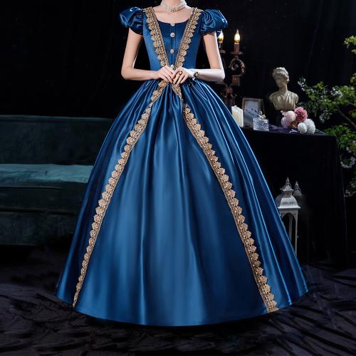 Chorus Simple Lady Princess Palace Performance Big Lady Costume French Show Studio Puff Sleeve Costume