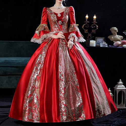 Palace Style Dress Gorgeous Solo Costume Stage Tutu Dress Large Swing Princess Dress Medieval Dress French Dress