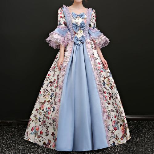 Palace Costume Female Floral Pastoral European Garden Dress Dress Stage Show Photo Studio Female