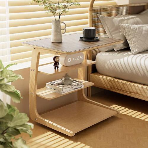 Bamboo Solid Wood Modern Simple Coffee Table Removable Side Table Corner Table Living Room Balcony Small Table