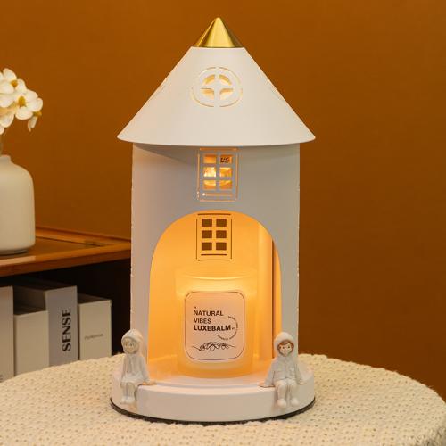 Nordic Style Arch Castle Wax Melting Lamp Non-fire Aroma Lamp Timing Bedside Night Light