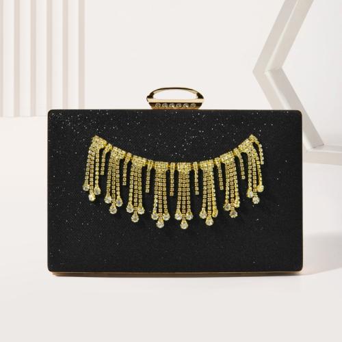 Shiny tassel rhinestone evening bag socialite bride women's dress cheongsam banquet clutch