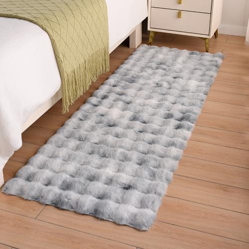 Cream style removable and washable carpet bedroom bedside mat bay window thickened bubble velvet