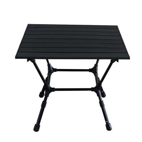 Outdoor adjustable aluminum alloy table camping barbecue folding roll table