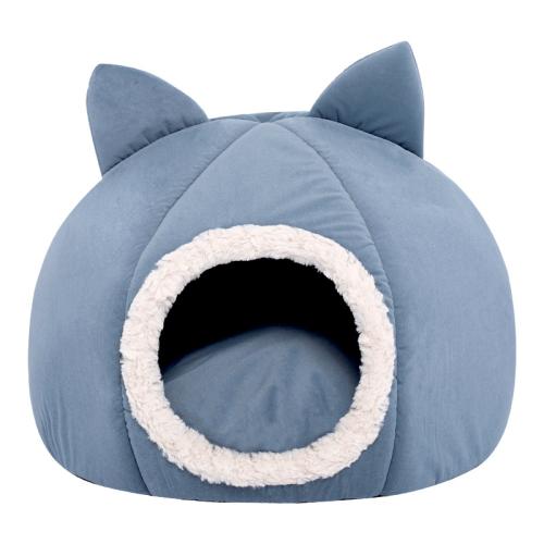 Cat Nest Winter Warm Closed Pumpkin Shape Pet Cat Nest Four Seasons Universal Warm Dog Kennel