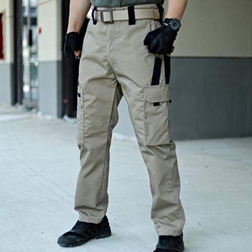 New Tactical Pants Men's Multi-Bag Pants Waterproof Tear-Resistant Combat Pants