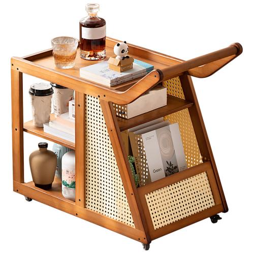 Movable Side Table Small Table Sofa Side Cabinet Coffee Table Bedside Table Cart Tea Table